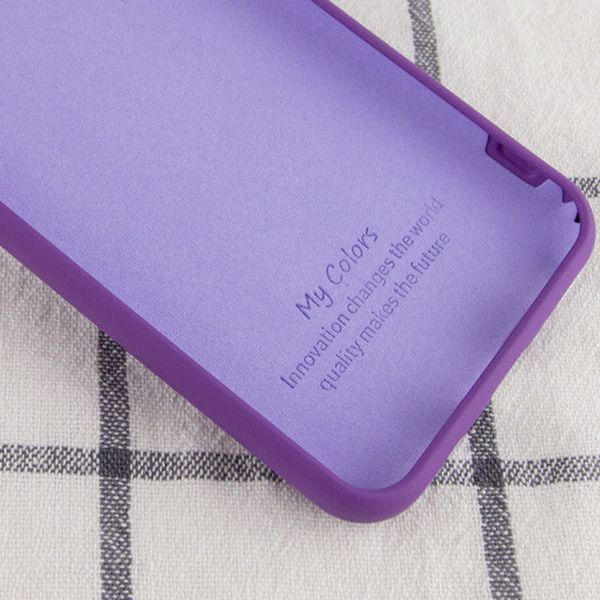 Чехол Silicone Cover My Color Full Protective (A) для Samsung Galaxy A02s Фиолетовый / Purple 205291 фото