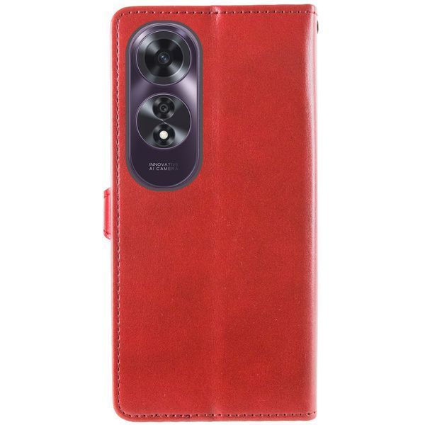 Шкіряний чохол-книжка GETMAN Gallant (PU) для Oppo A60 4G Червоний 358667 фото