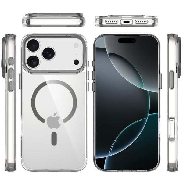 Чохол TPU Space Case Apex with MagSafe для Apple iPhone 17 Pro (6.3") Grey 398893 фото