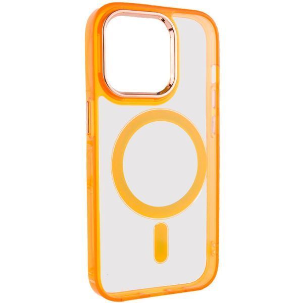 Чохол TPU Iris with MagSafe для Apple iPhone 14 Pro (6.1") Помаранчевий 272159 фото