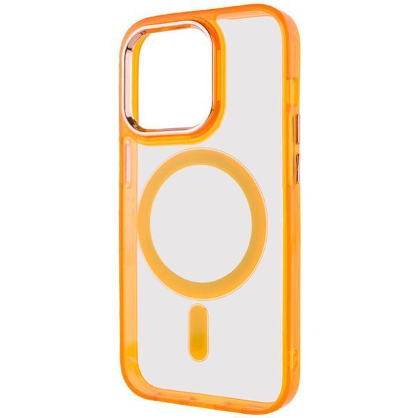 Чохол TPU Iris with MagSafe для Apple iPhone 14 Pro (6.1") Помаранчевий 272159 фото