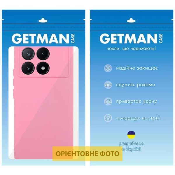 Чохол TPU GETMAN Liquid Silk Full Camera для Xiaomi Poco X6 / Note 13 Pro 5G Рожевий / Pink 397758 фото