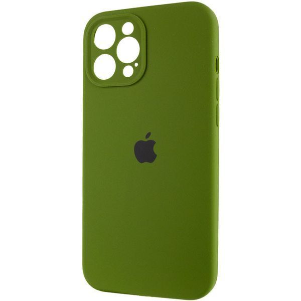 Чохол Silicone Case Full Camera Protective (AA) для Apple iPhone 12 Pro Max (6.7") Зелений / Dark Olive 261896 фото