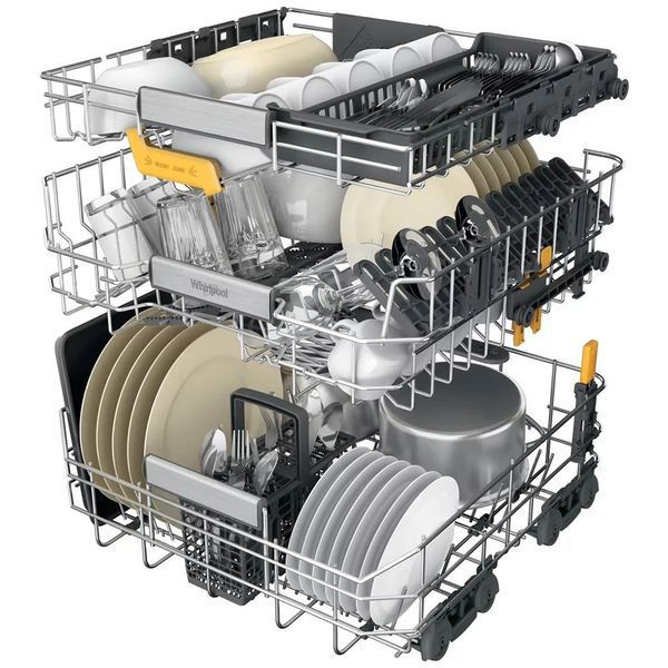Посудомийна машина Whirlpool вбудована, 14компл., A+++, 60см, дисплей, 3й кошик, білий (W8IHT58T) 375479 фото