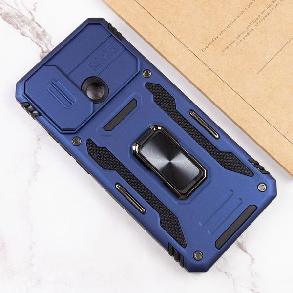 Ударостійкий чохол Camshield Army Ring для Xiaomi Redmi 10C Синій / Navy 257699 фото