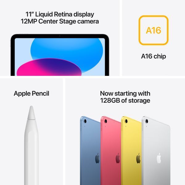 Планшет Apple iPad 11 (2025) Wi-Fi + LTE 128GB Blue 354145 фото
