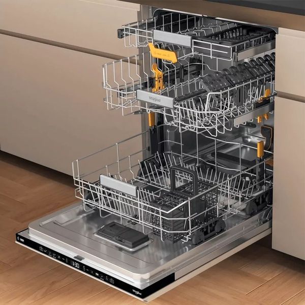 Посудомийна машина Whirlpool вбудована, 14компл., A+++, 60см, дисплей, 3й кошик, білий (W8IHT58T) 375479 фото