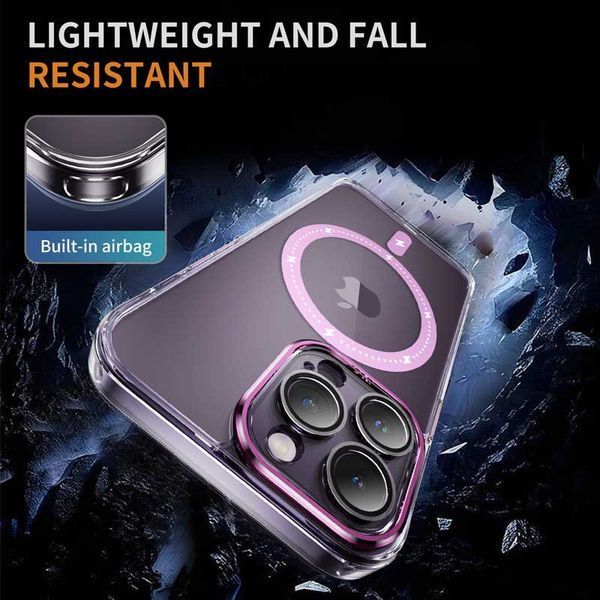 Чохол TPU+PC Colorful with MagSafe для Apple iPhone 13 Pro Max (6.7") Pink 273711 фото