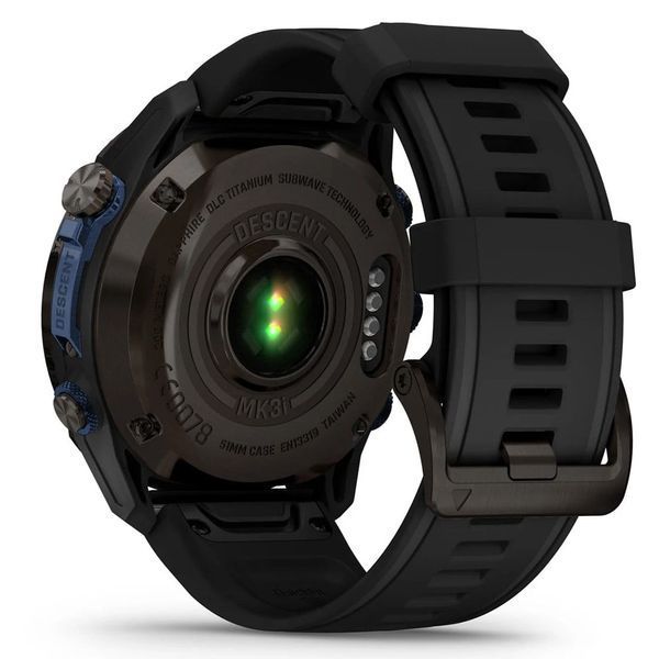 Смарт-годинник Garmin Descent Mk3i 43 mm Carbon Gray DLC Titanium w. Black Silicone Band (010-02753-10,010-02753-11) 381935 фото