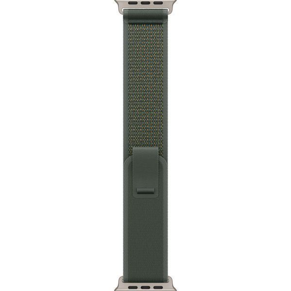 Ремінець Apple Watch Trail Loop Band S/M Для Watch 49mm - Natural Titanium Finish - Green (MXTN3) 328478 фото
