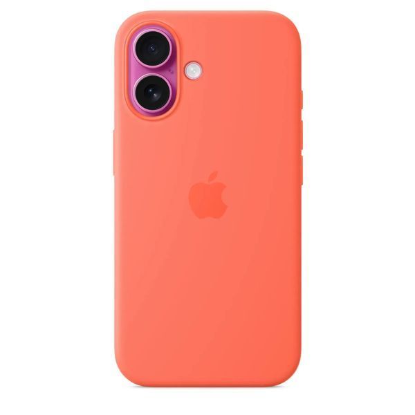 Чохол-накладка Apple iPhone 16 Apple Silicone Case MagSafe Tangerine 357463 фото