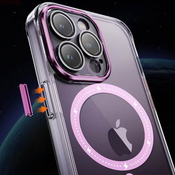 Чохол TPU+PC Colorful with MagSafe для Apple iPhone 13 Pro Max (6.7") Pink 273711 фото