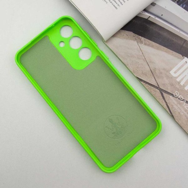 Чохол TPU GETMAN Liquid Silk Full Camera для Samsung Galaxy S24 Салатовий / Neon Green 397578 фото