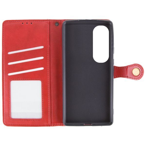 Шкіряний чохол-книжка GETMAN Gallant (PU) для Oppo A60 4G Червоний 358667 фото