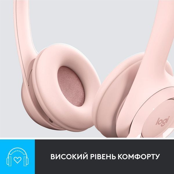 гарнітура LOGITECH USB H390 Rose (981-001281) 355093 фото