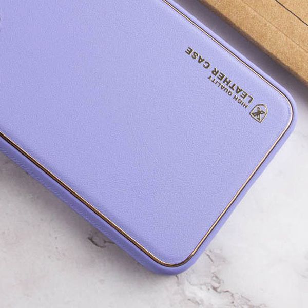 Шкіряний чохол Xshield для Xiaomi Redmi 13C / Poco C65 Бузковий / Dasheen 288577 фото