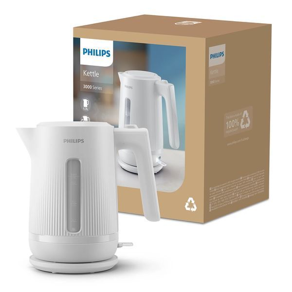 Електрочайник Philips Series 3000, Strix, пластик, білий (HD9411/00) 369705 фото