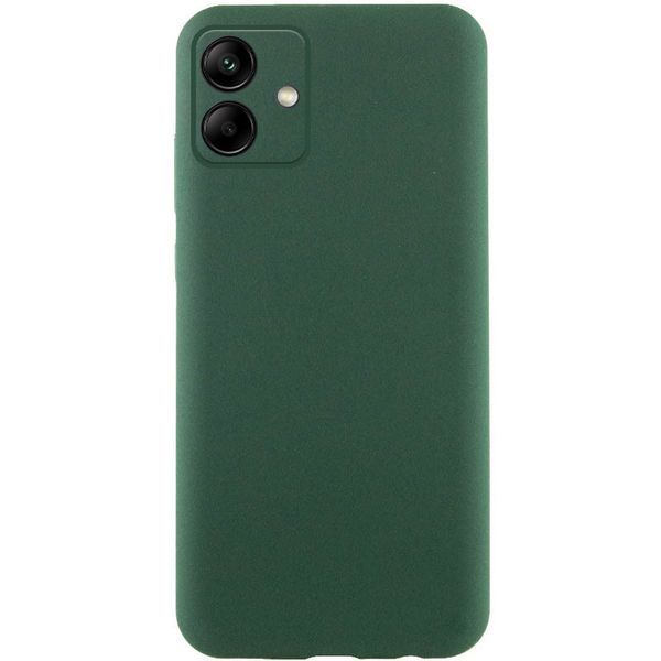 Чохол TPU GETMAN Liquid Silk Full Camera для Samsung Galaxy A06 Зелений / Dark green 323938 фото