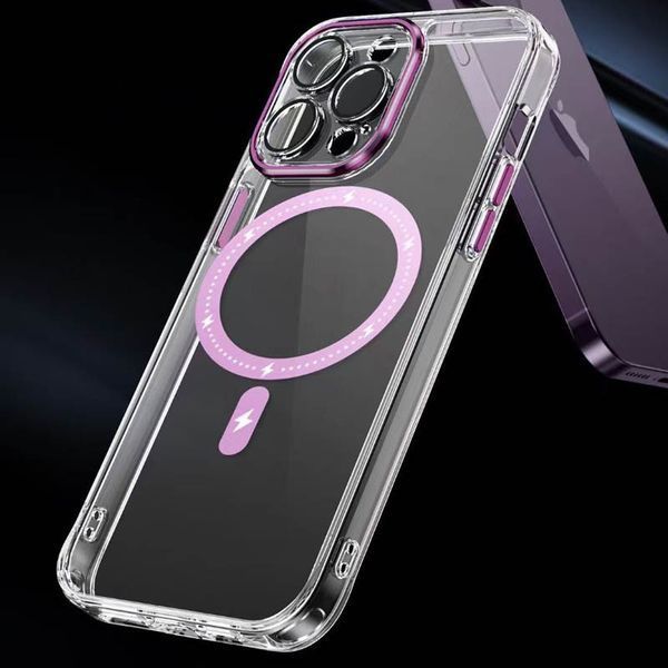 Чохол TPU+PC Colorful with MagSafe для Apple iPhone 13 Pro Max (6.7") Pink 273711 фото