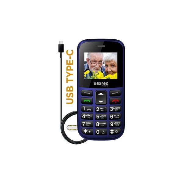 Мобільний телефон Sigma Mobile Comfort 50 Easy TYPE-C Blue 348377 фото