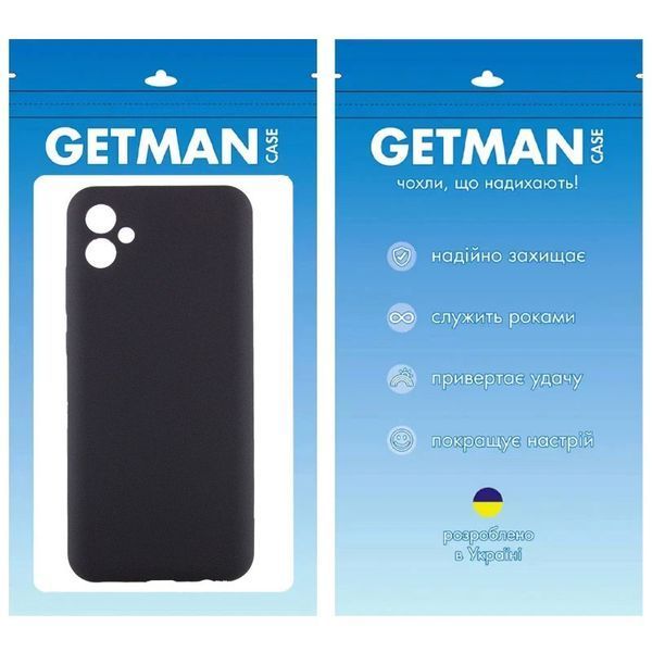 Чохол TPU GETMAN Liquid Silk Full Camera для Samsung Galaxy A04 Чорний / Black 357144 фото