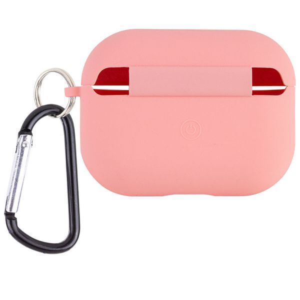 Силіконовий футляр з мікрофіброю для навушників Airpods Pro 2 / Pro Рожевий / Pink 262182 фото