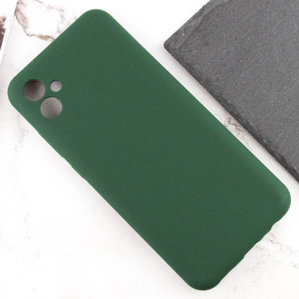 Чохол TPU GETMAN Liquid Silk Full Camera для Samsung Galaxy A06 Зелений / Dark green 323938 фото