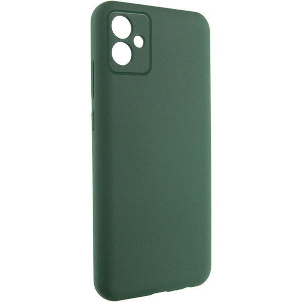 Чохол TPU GETMAN Liquid Silk Full Camera для Samsung Galaxy A06 Зелений / Dark green 323938 фото