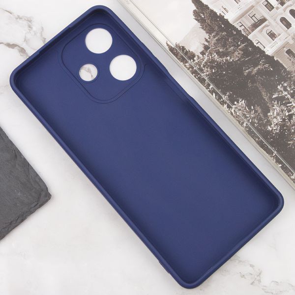 Силіконовий чохол Candy Full Camera для Infinix Hot 30 Синій / Dark Blue 286303 фото