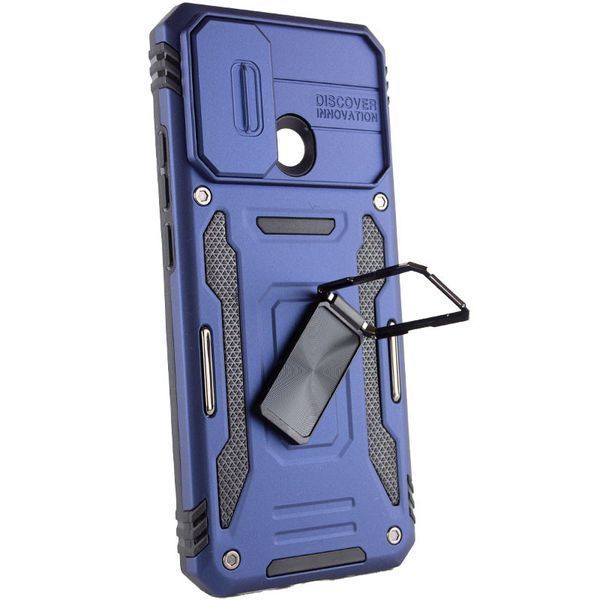 Ударостійкий чохол Camshield Army Ring для Xiaomi Redmi 10C Синій / Navy 257699 фото