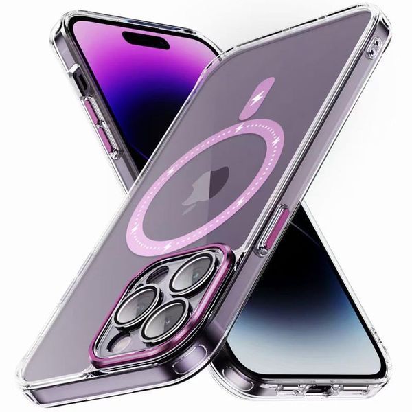Чохол TPU+PC Colorful with MagSafe для Apple iPhone 13 Pro Max (6.7") Pink 273711 фото
