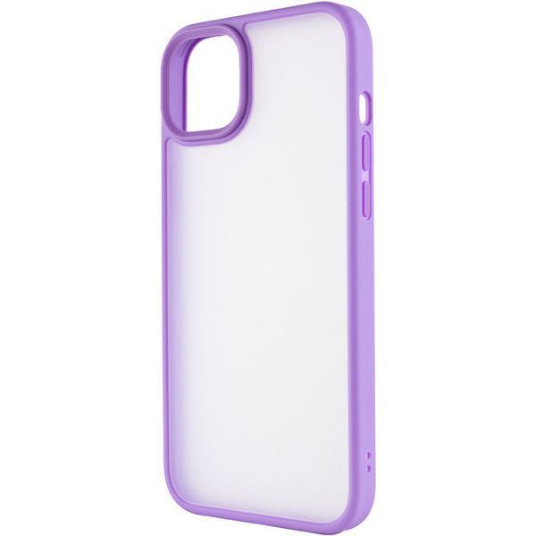 TPU+PC чохол Metal Buttons для Apple iPhone 15 Plus (6.7") Бузковий 275712 фото