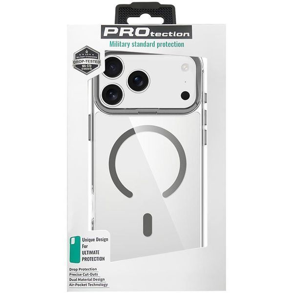 Чохол TPU Space Case Apex with MagSafe для Apple iPhone 17 Pro (6.3") Grey 398893 фото
