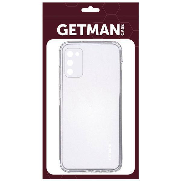 TPU чехол GETMAN Clear 1,0 mm для Samsung Galaxy A03s Бесцветный (прозрачный) 220549 фото