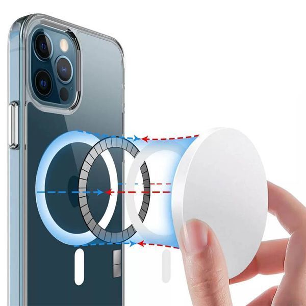 Чохол TPU Space Case with MagSafe для Apple iPhone 12 Pro Max (6.7") Прозорий 238833 фото