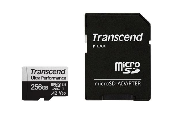 Карта пам'яті Transcend microSD 256GB C10 UHS-I U3 A2 R160/W125MB/s + SD (TS256GUSD340S) 370608 фото