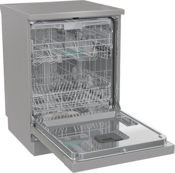Посудомийна машина Gorenje, 16компл., A+++, 60см, дисплей, 3 кошика, AquaStop, сірий (GS643E90X) 374409 фото
