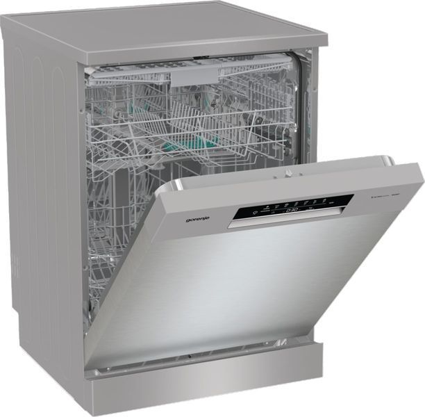 Посудомийна машина Gorenje, 16компл., A+++, 60см, дисплей, 3 кошика, AquaStop, сірий (GS643E90X) 374409 фото