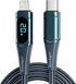 Кабель Essager LED Digital Display PD 20W Fast Charging Type C To Lightnining USB Cable 2m (EXCTL-YDA03) Blue 315756 фото 1