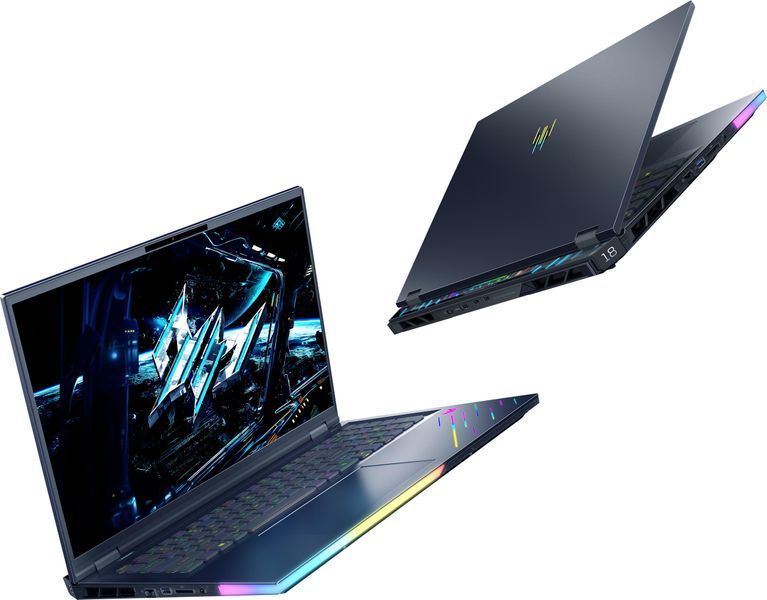 Ноутбук ACER Predator Helios 18 PH18-73 18" WQXGA IPS, Intel U9-275HX, 64GB, F2TB, NVD5080-16, Win11P (NH.QVYEU.008) 379932 фото