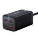 Зарядний Пристрій Baseus GaN3 Pro 65W (2 Type-C + 2 USB) + Cable Type-C to Type-C 100W (1m) (CCGP040101) Black 252340 фото 9