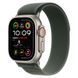 Ремінець Apple Watch Trail Loop Band S/M Для Watch 49mm - Natural Titanium Finish - Green (MXTN3) 328478 фото 1