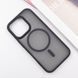 TPU+PC чохол Metal Buttons with MagSafe для Apple iPhone 16 Pro (6.3") Чорний 318283 фото 2