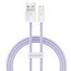 Кабель Baseus Dynamic Series Fast Charging Data USB кабель USB To IP 2.4A 1m (CALD000405) Purple 255238 фото 3