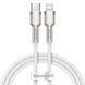 Кабель Baseus Cafule Metal Data USB кабель Type-C to iP PD 20W 1m (CATLJK-A02) White 214544 фото 2
