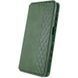 Шкіряний чохол-книжка GETMAN Cubic (PU) для Samsung Galaxy A07 Зелений 391235 фото 2