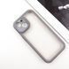 TPU чохол Transparent + Colour 1,5mm для Apple iPhone 15 (6.1") Grey 296092 фото 2