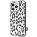 Чохол Kajsa Leopard Pattern with Magnetic Ring iPhone 16 Pro gray 400129 фото 1