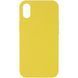 Чохол Silicone Case Full Protective (AA) NO LOGO для Apple iPhone X / XS (5.8") Жовтий / Yellow 314799 фото 1