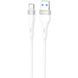 Кабель Proove Light Silicone Plus USB to Type-C 3A (1m) (CCLS15001202) white 383307 фото 1